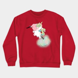 Sick unicorn Crewneck Sweatshirt